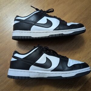 Nike Panda Dunk Low Top Sneakers, Unisex, Wmns 8, Men's 6.5